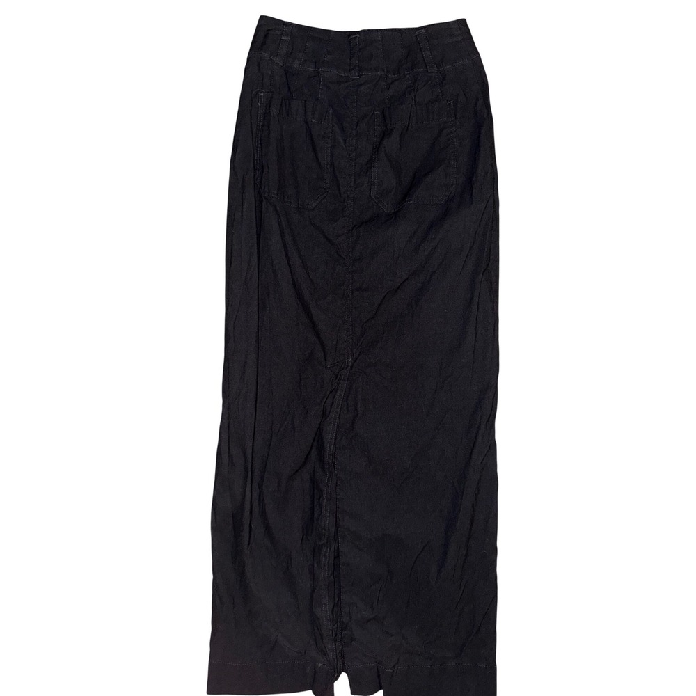 Maeve Anthropologie Colette Linen Blend Maxi Skirt Black XXS OB1790490 - Picture 6 of 8